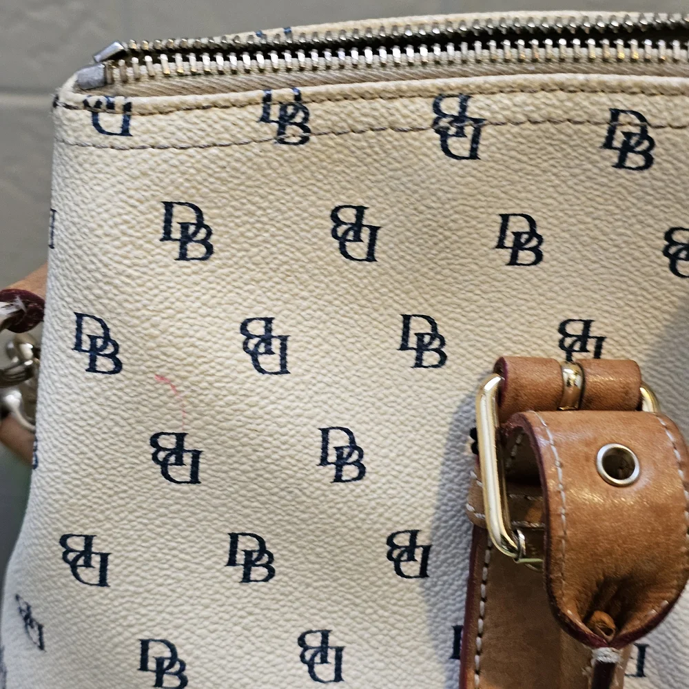 Dooney & Bourke White and Tan Satchel Set - Picture 7 of 14